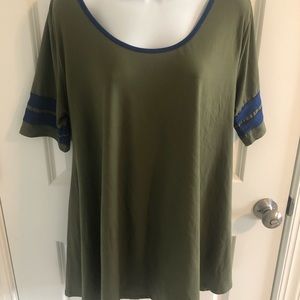 Lula Roe Olive Green Top